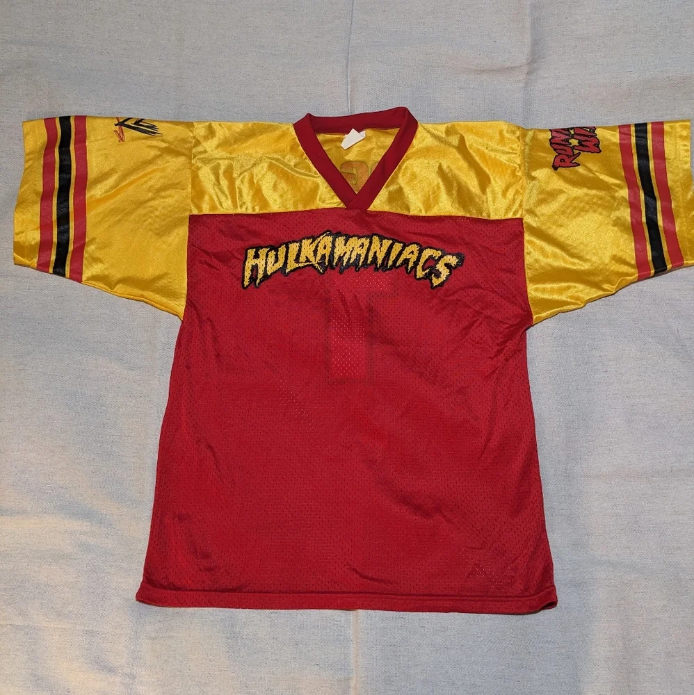 Vintage Hulk Hogan Hulkamaniacs WWE Jersey men's M - Picture 3 of 8